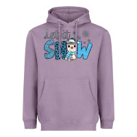 Lavender let it snow snowman coffee Heavyweight Hoodie - JahusDesignShop