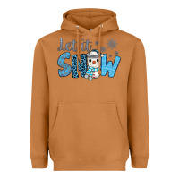 Meerkat let it snow snowman coffee Heavyweight Hoodie - JahusDesignShop