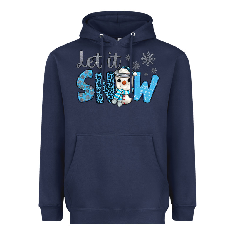 Let It Snow Snowman Coffee Heavyweight Hoodie by JahusDesignShop | Teevron