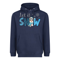 Navy let it snow snowman coffee Heavyweight Hoodie - JahusDesignShop