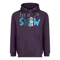 Plum let it snow snowman coffee Heavyweight Hoodie - JahusDesignShop