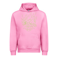 Fuchsia Pink Cyberpunk samurai Neon Green Urban Hoodie - FloraArt
