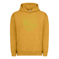 Pigment Peanut Butter Cyberpunk samurai Neon Green Urban Hoodie - FloraArt