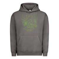 Pigment Tornado Cyberpunk samurai Neon Green Urban Hoodie - FloraArt