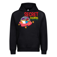 Black Secret Squirrel  51 Urban Hoodie - FloraArt