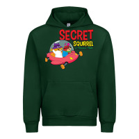 Forest Green Secret Squirrel  51 Urban Hoodie - FloraArt