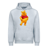 Heather Grey pooh Urban Hoodie - FloraArt
