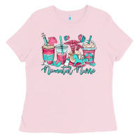 Bubblegum Pink nicu neonatal nurse coffee cups Ladies Tee - OliviaCreatesArt