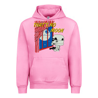 Fuchsia Pink thats no moon Urban Hoodie - FloraArt