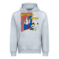 Heather Grey thats no moon Urban Hoodie - FloraArt