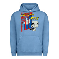 Pigment Pebble Blue thats no moon Urban Hoodie - FloraArt