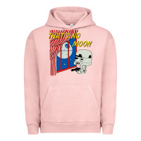 Pigment Salmon thats no moon Urban Hoodie - FloraArt
