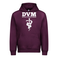 Mauve Wine Doctor of Veterinary Medicine DVM Veterinarian Vet Tech Urban Hoodie - FloraArt
