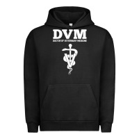 Pigment Black Doctor of Veterinary Medicine DVM Veterinarian Vet Tech Urban Hoodie - FloraArt