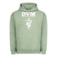 Pigment Oil Green Doctor of Veterinary Medicine DVM Veterinarian Vet Tech Urban Hoodie - FloraArt