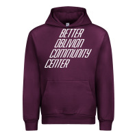 Mauve Wine Better Oblivion Community Center Urban Hoodie - FloraArt