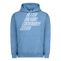 Pigment Pebble Blue Better Oblivion Community Center Urban Hoodie - FloraArt
