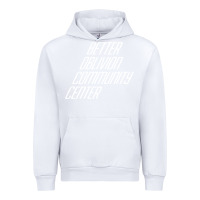 White Better Oblivion Community Center Urban Hoodie - FloraArt