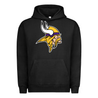 Pigment Black Team Of Minnesota American Football Urban Hoodie - FloraArt