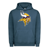 Pigment Midnight Navy Team Of Minnesota American Football Urban Hoodie - FloraArt