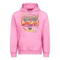 Fuchsia Pink cars lightning mcqueen Urban Hoodie - FloraArt