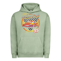 Pigment Oil Green cars lightning mcqueen Urban Hoodie - FloraArt