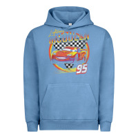 Pigment Pebble Blue cars lightning mcqueen Urban Hoodie - FloraArt