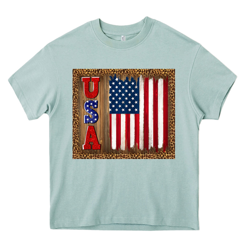 America Usa Flag Tumbler Heavy Core Tee by TumblerDesignByShophia | Teevron