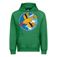 Emerald Ww2 91St Bomb Squadron Flying Fortress Soaring Bird Patch Urban Hoodie - FloraArt