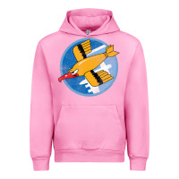 Fuchsia Pink Ww2 91St Bomb Squadron Flying Fortress Soaring Bird Patch Urban Hoodie - FloraArt