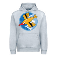 Heather Grey Ww2 91St Bomb Squadron Flying Fortress Soaring Bird Patch Urban Hoodie - FloraArt