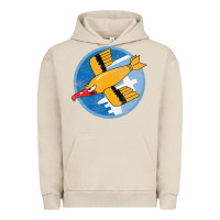 Pigment French Oak Ww2 91St Bomb Squadron Flying Fortress Soaring Bird Patch Urban Hoodie - FloraArt