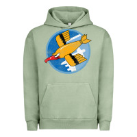 Pigment Oil Green Ww2 91St Bomb Squadron Flying Fortress Soaring Bird Patch Urban Hoodie - FloraArt