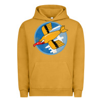 Pigment Peanut Butter Ww2 91St Bomb Squadron Flying Fortress Soaring Bird Patch Urban Hoodie - FloraArt
