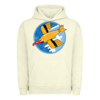 Pigment Pistachio Ww2 91St Bomb Squadron Flying Fortress Soaring Bird Patch Urban Hoodie - FloraArt