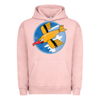 Pigment Salmon Ww2 91St Bomb Squadron Flying Fortress Soaring Bird Patch Urban Hoodie - FloraArt