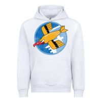 White Ww2 91St Bomb Squadron Flying Fortress Soaring Bird Patch Urban Hoodie - FloraArt
