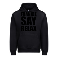 Black Frankie Say Relax Essential Urban Hoodie - FloraArt