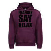Mauve Wine Frankie Say Relax Essential Urban Hoodie - FloraArt