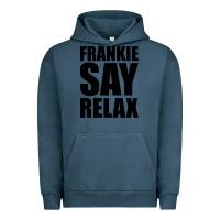 Pigment Midnight Navy Frankie Say Relax Essential Urban Hoodie - FloraArt