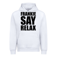 White Frankie Say Relax Essential Urban Hoodie - FloraArt