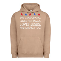 Pigment Burro she's a good girl, she's loves her mama, loves jesus t shirt Urban Hoodie - FloraArt