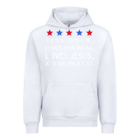 White she's a good girl, she's loves her mama, loves jesus t shirt Urban Hoodie - FloraArt
