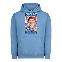 Pigment Pebble Blue alfred e. neuman for president Urban Hoodie - FloraArt