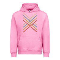 Fuchsia Pink retro vintage drummer tshirt 70s 80s distressed drum sticks long sleev Urban Hoodie - FloraArt