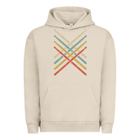 Pigment French Oak retro vintage drummer tshirt 70s 80s distressed drum sticks long sleev Urban Hoodie - FloraArt