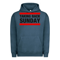 Pigment Midnight Navy TAKING BACK SUNDAY Urban Hoodie - FloraArt