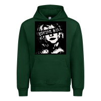Forest Green Vintage Bikini Kill Women Classic Urban Hoodie - FloraArt