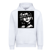 White Vintage Bikini Kill Women Classic Urban Hoodie - FloraArt