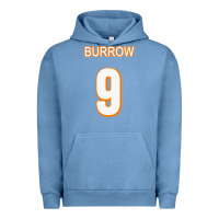 Pigment Pebble Blue Burrow Jersey Urban Hoodie - FloraArt